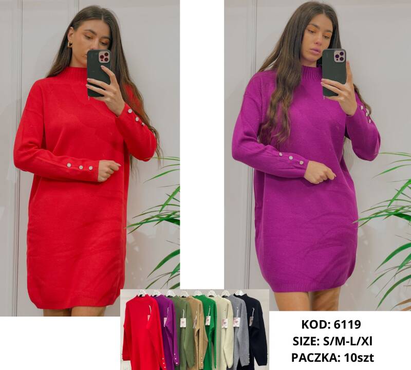 Sukienki damskie Roz S/M-L/XL, Mix Kolor .Paczka 10 szt